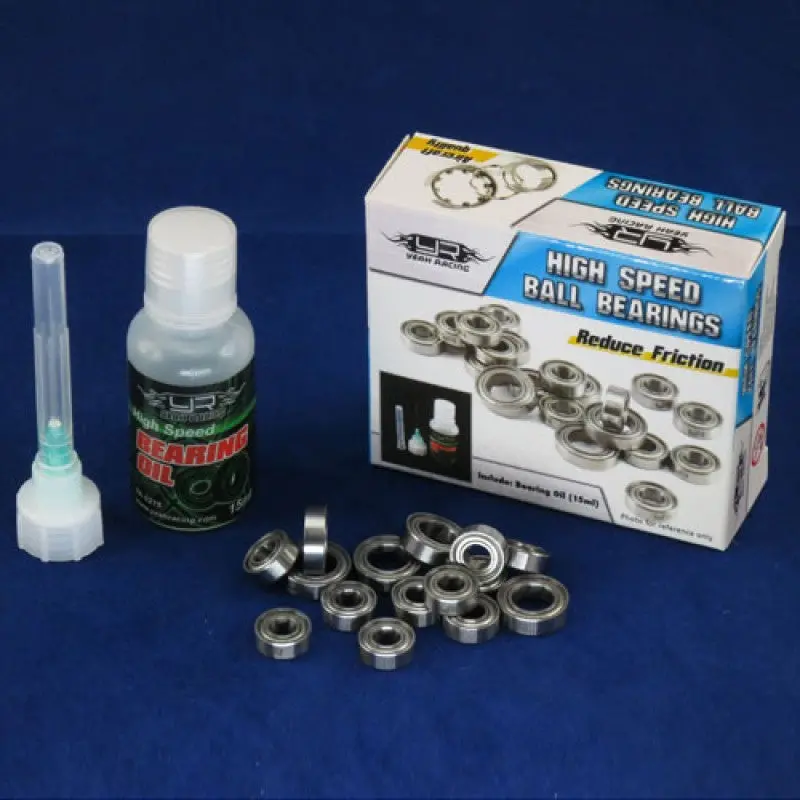Yeah Racing Rc Ball Bearing Set W/ Oil For Tamiya Tt01 / Tt-01E 20Pcs 1