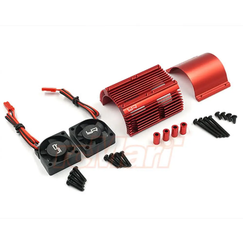 Yeah Racing Heat Sink With Twin Tornado High Speed Fans Sets For 1:8 Motors Motor 40.8Mm Diameter Ya-0261 1