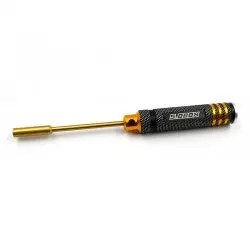 Yeah Racing Aluminum 5.0Mm Lock Nut Driver Black/Gold 1