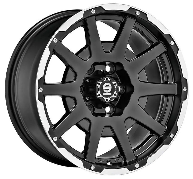 Sparco Wheels Dakar 17*8,5 Matt Black Lip Polished Rivets 1