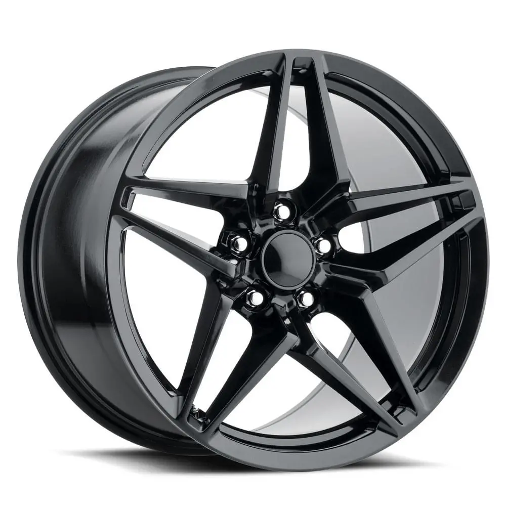 20X12 Satin Black C7 Zr1 Style Wheels For Corvette (Fr29, 5X120.65Mm, +59 Offset) 1