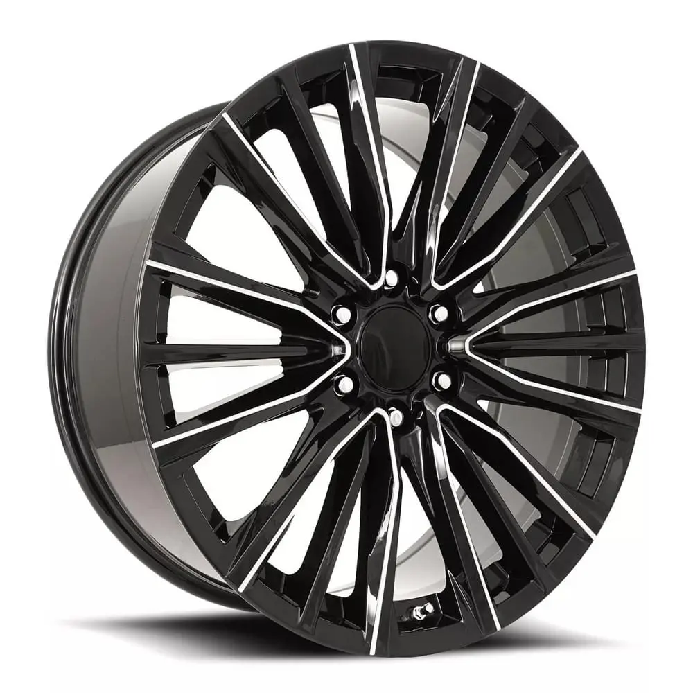 26X10 Fr205 Gloss Black Ball Milled Rims 6X139.7 (+28 Offset) 1