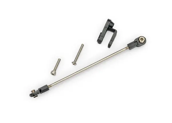 Rudder Pushrod, Assembled/ Servo Horn/ 3X22mm Bcs (Stainless) (1)/ 3X15mm Cs (Stainless) (1) 10641 1