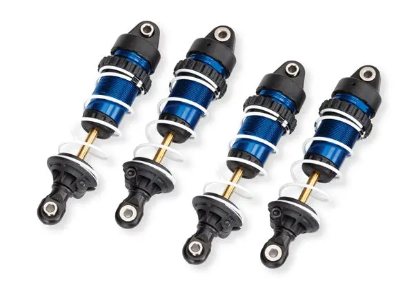 Shocks Gtr Long Anodized Alum Ptfe-Coated Bodies Tin Shafts Assem W/ Springs (4) 10765 1