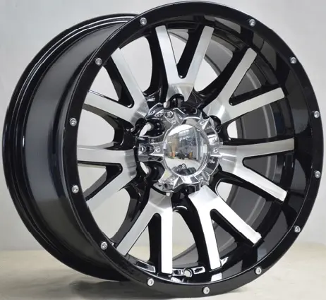 Replica 4X4 12 Black Polish 16*8 1