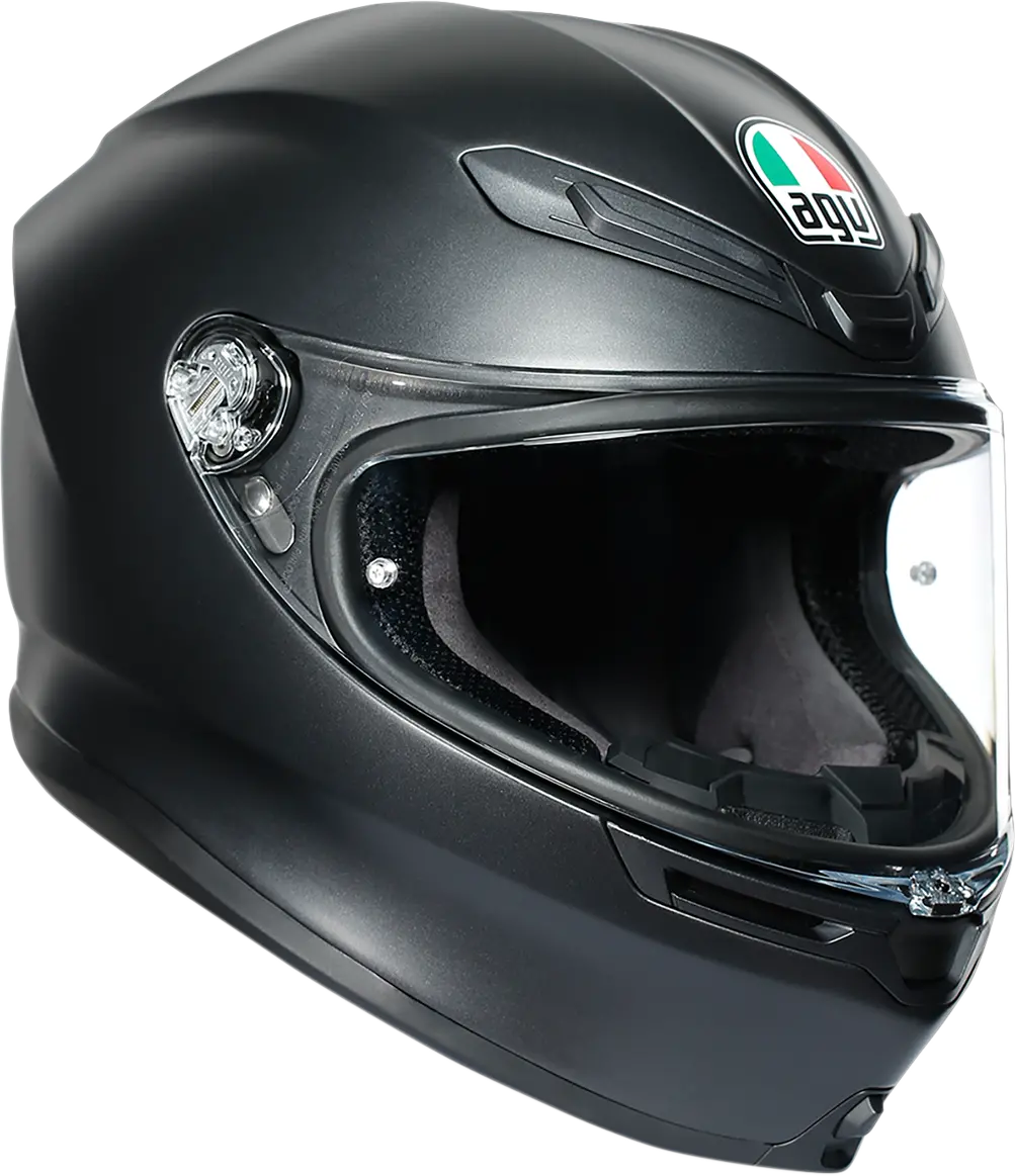 Agv K6 Motorcycle Helmet — Matte Black Finish, Size Large (Model: 216310O4My00209) 1