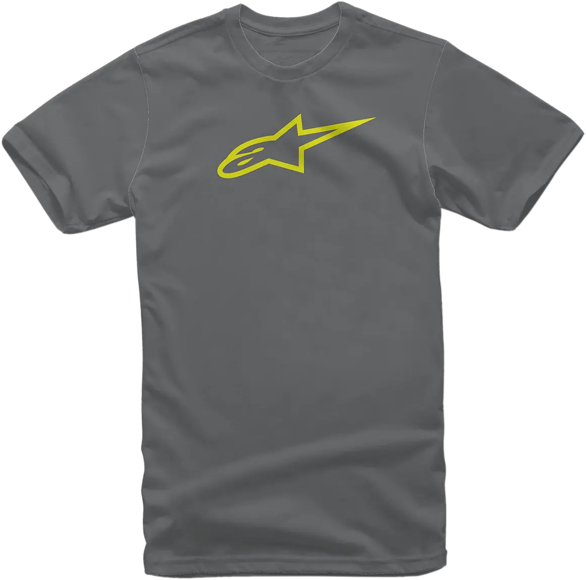 Alpinestars Ageless Contrast T-Shirt – Charcoal/Hi-Vis Yellow, Size 2Xl (Model 10327203018552X) 1