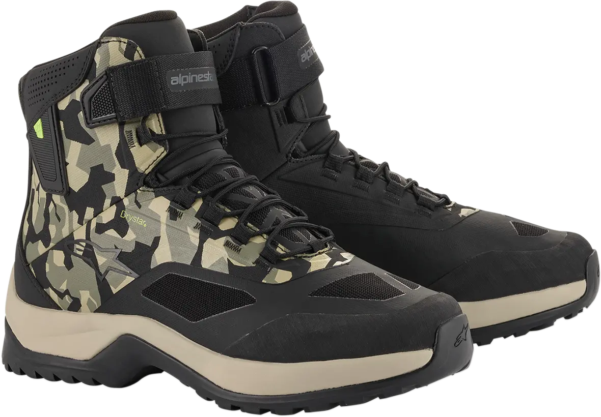 Alpinestars Cr-6 Drystar Waterproof Riding Shoes – Black/Brown/Green, Us Size 10 (2611020160910) 1
