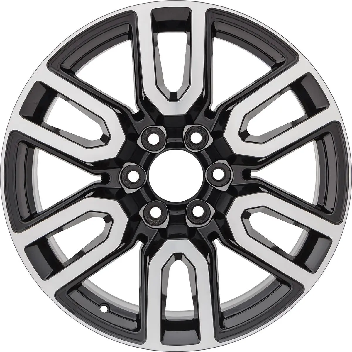 20X9 Factory Replacement New Alloy Wheel For 2019-2021 Gmc Sierra 1500 With 12 Spoke Machined Face With Painted Black Vents 1