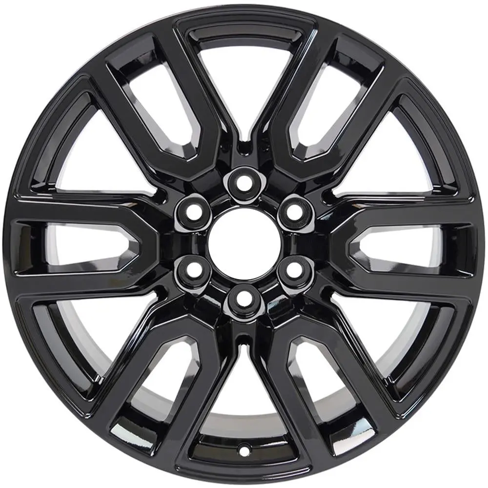 20X9 Factory Replacement New Alloy Wheel For 2019-2021 Gmc Sierra 1500 With 12 Spoke Painted Black 1