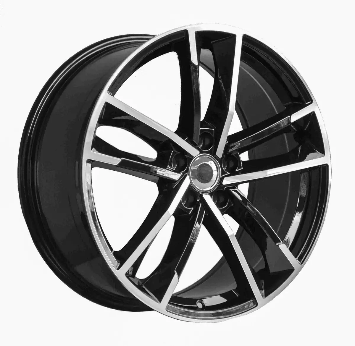 Replica For Audi 1329 Black Polish 17*7.5 1