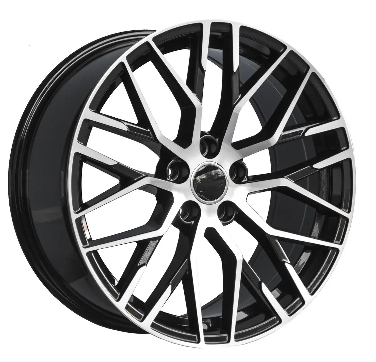 Replica For Audi 1373 Black Polish 19*8.5 1