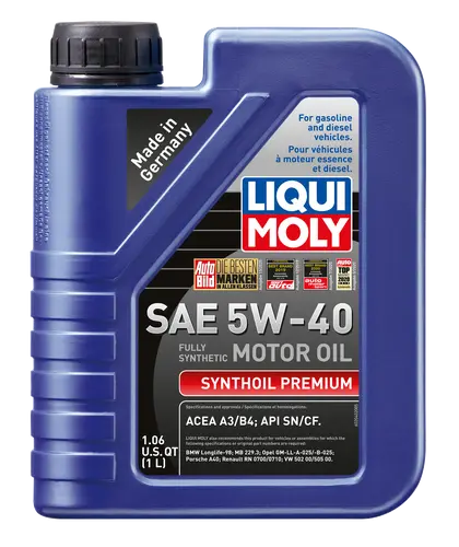 Liqui Moly Synthoil Premium Full-Synthetic Motor Oil – Sae 5W-40 1