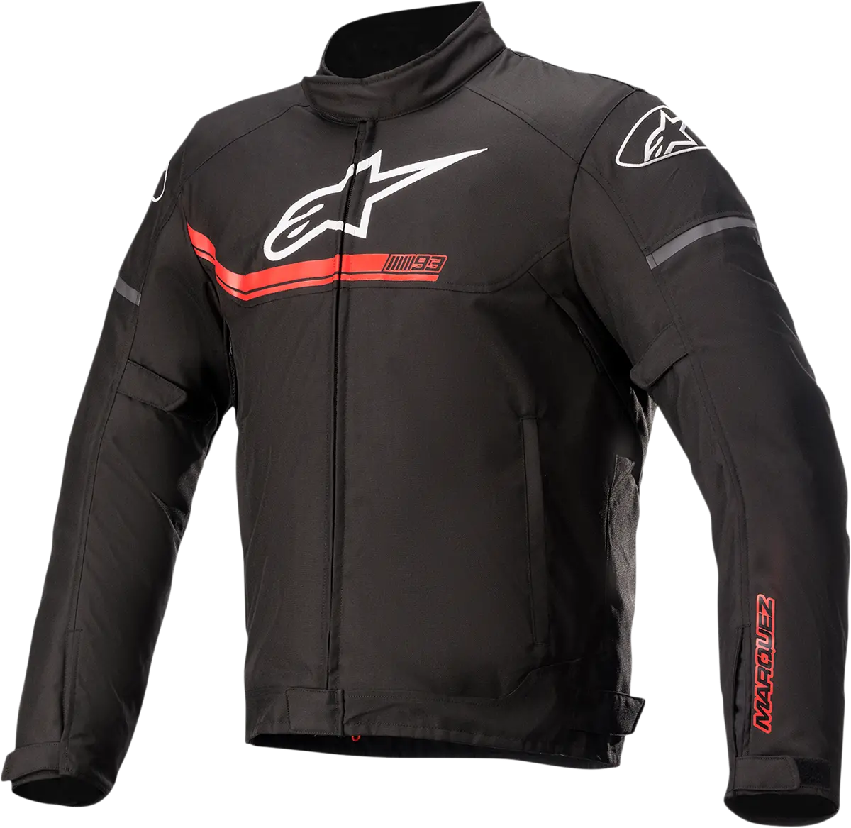 Alpinestars Austin Motorcycle Jacket – Black/Red Colorway, Size Small (Model 3200821-13-S) 1