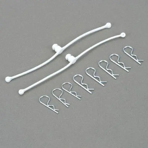 Dubro Body Klip Retainers-White 1