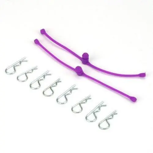 Dubro Body Klip Retainers-Purple 1