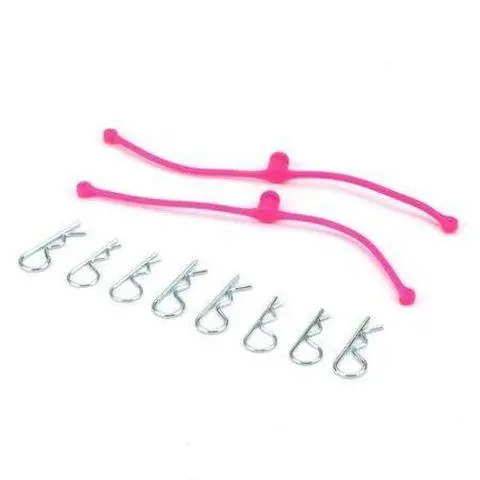 Dubro Body Klip Retainers-Pink 1