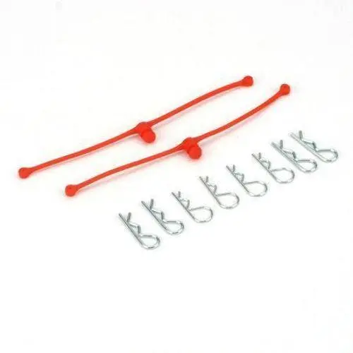 Dubro Body Klip Retainers-Orange 1