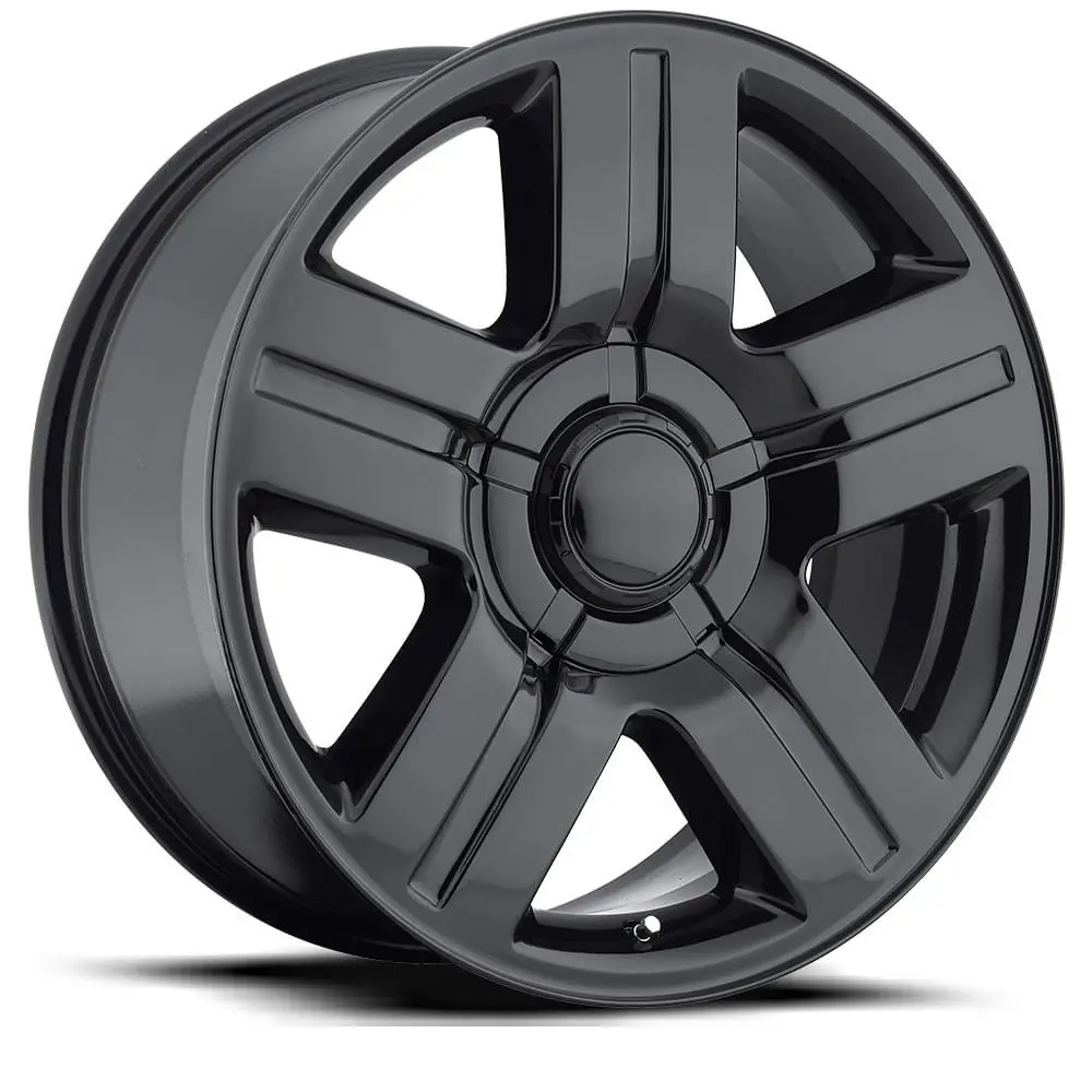 24X10 Gloss Black Rims (6X5.5, +31 Offset) 1