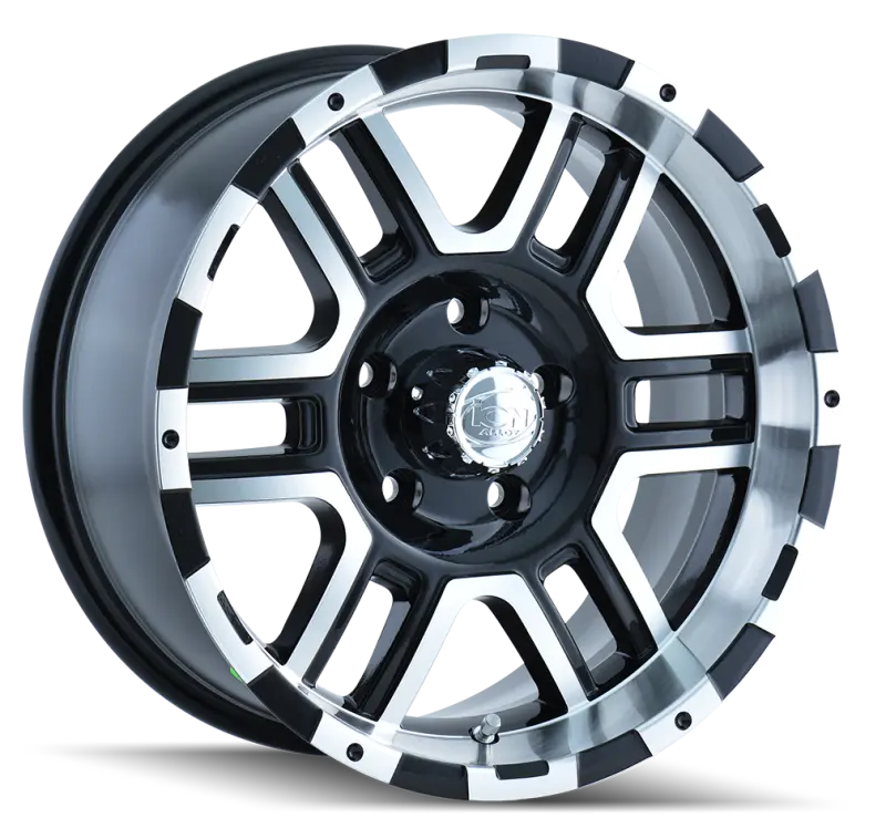 Ion Type 179 Alloy Wheel – 17X9", 6X139.7 Bolt Pattern, 0Mm Offset, 106Mm Hub Bore, Black/Machined Finish 1