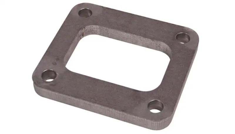 Vibrant T04 Turbo Inlet Flange — Rectangular Port, T304 Stainless Steel, 1/2" Thick 1