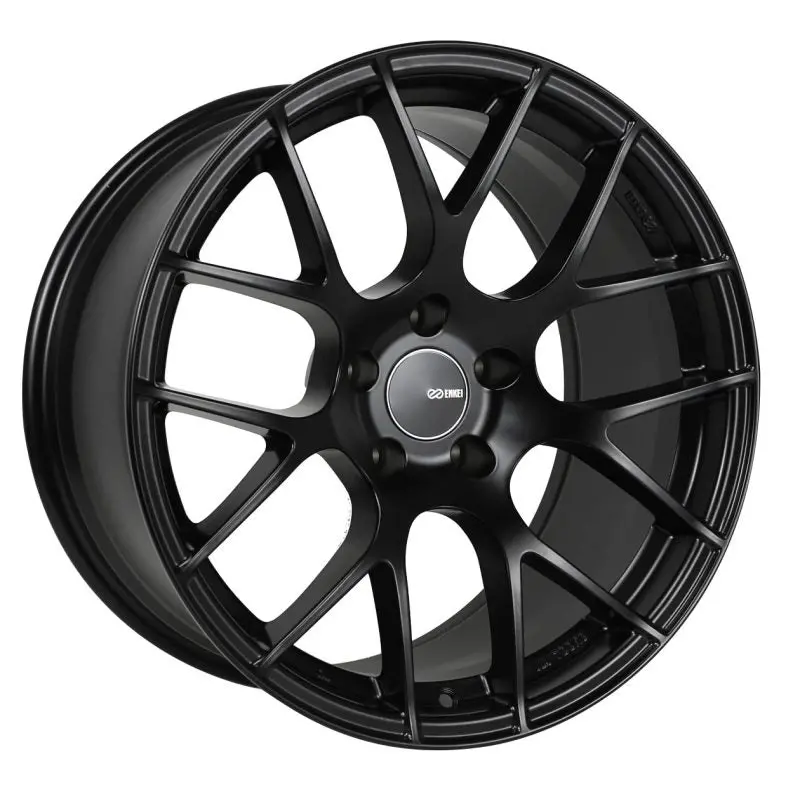 Enkei Raijin 18X8.5 35Mm Offset 5X114.3 Bolt Pattern Matte Black Wheel 1