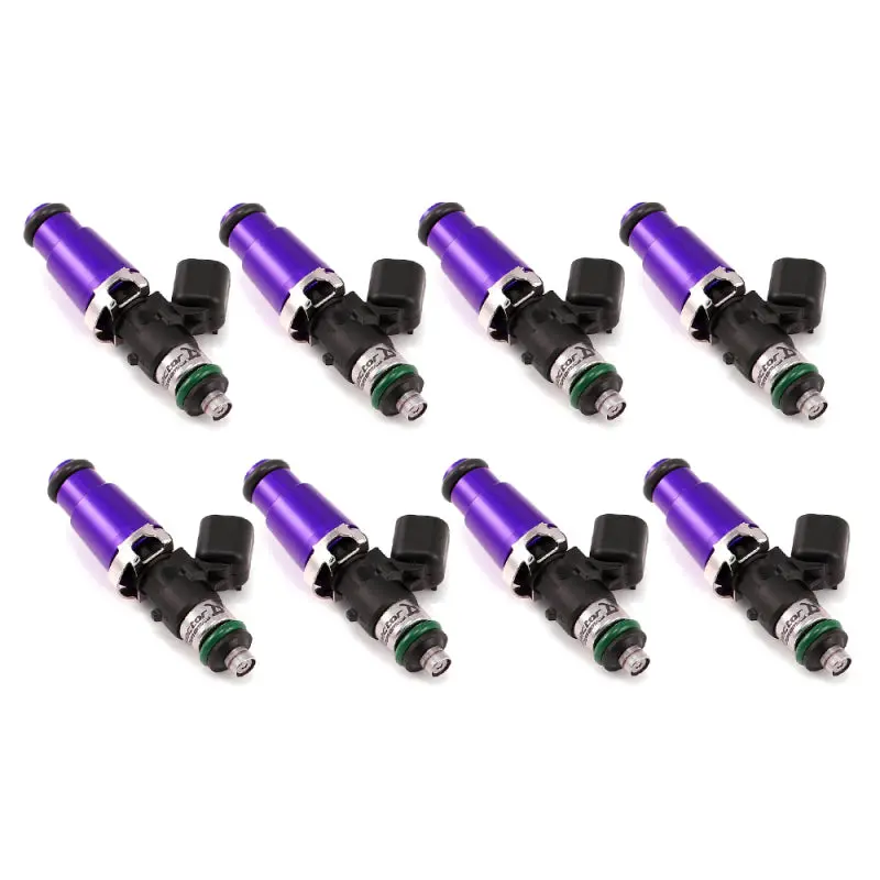 Injector Dynamics Id1700 Fuel Injectors — 60Mm Length, Purple Top, 14Mm O-Rings (8-Pack) 1