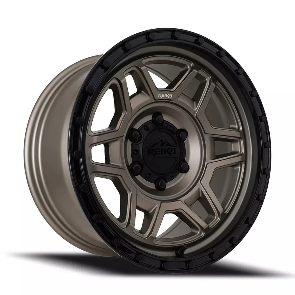 17X9 R40 Trooper Satin Bronze / Black Ring Alloy Rims | 6X139.7 (-12Mm Offset) 1