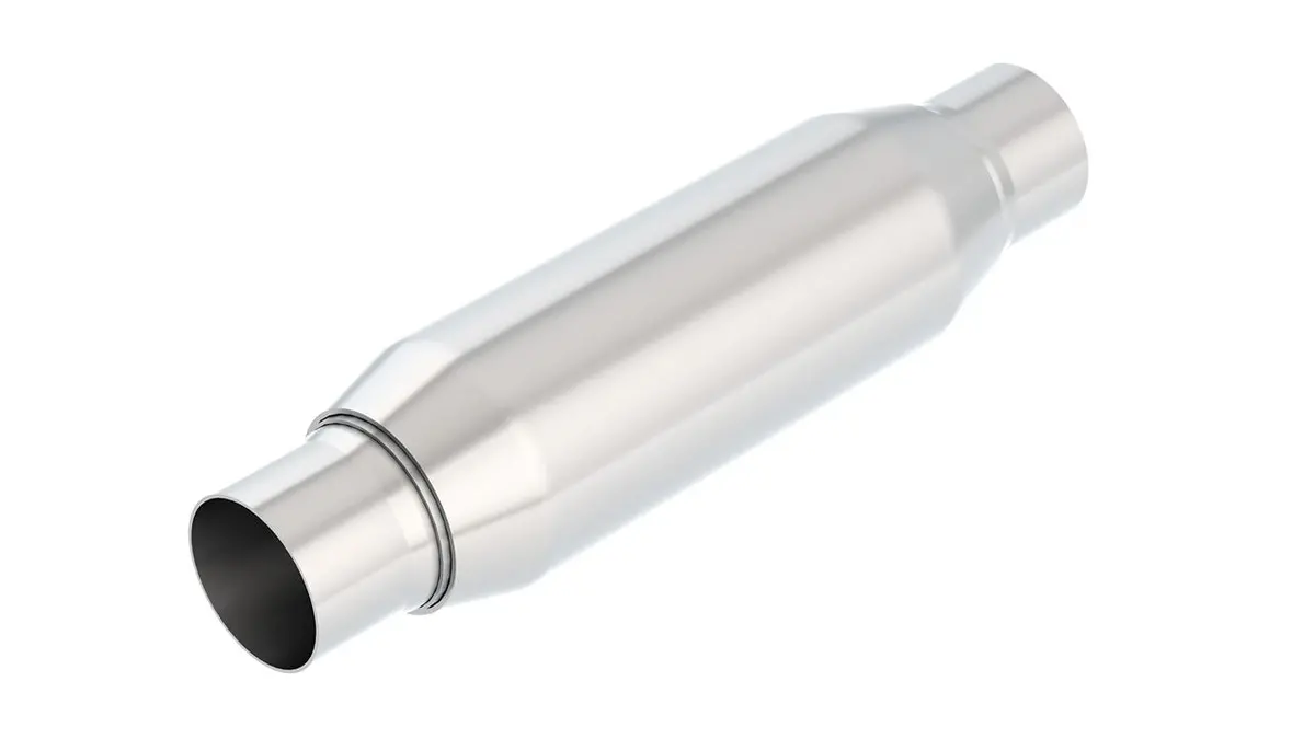 Borla Cratemuffler Resonator – 2.25" Inlet/Outlet Diameter, Compact Performance Design 1