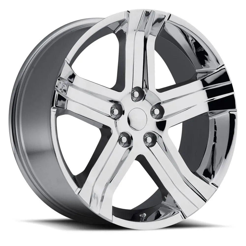 24X10 Chrome Ram Truck Style Wheels (Fr69, 5X139.7, +25 Offset) 1