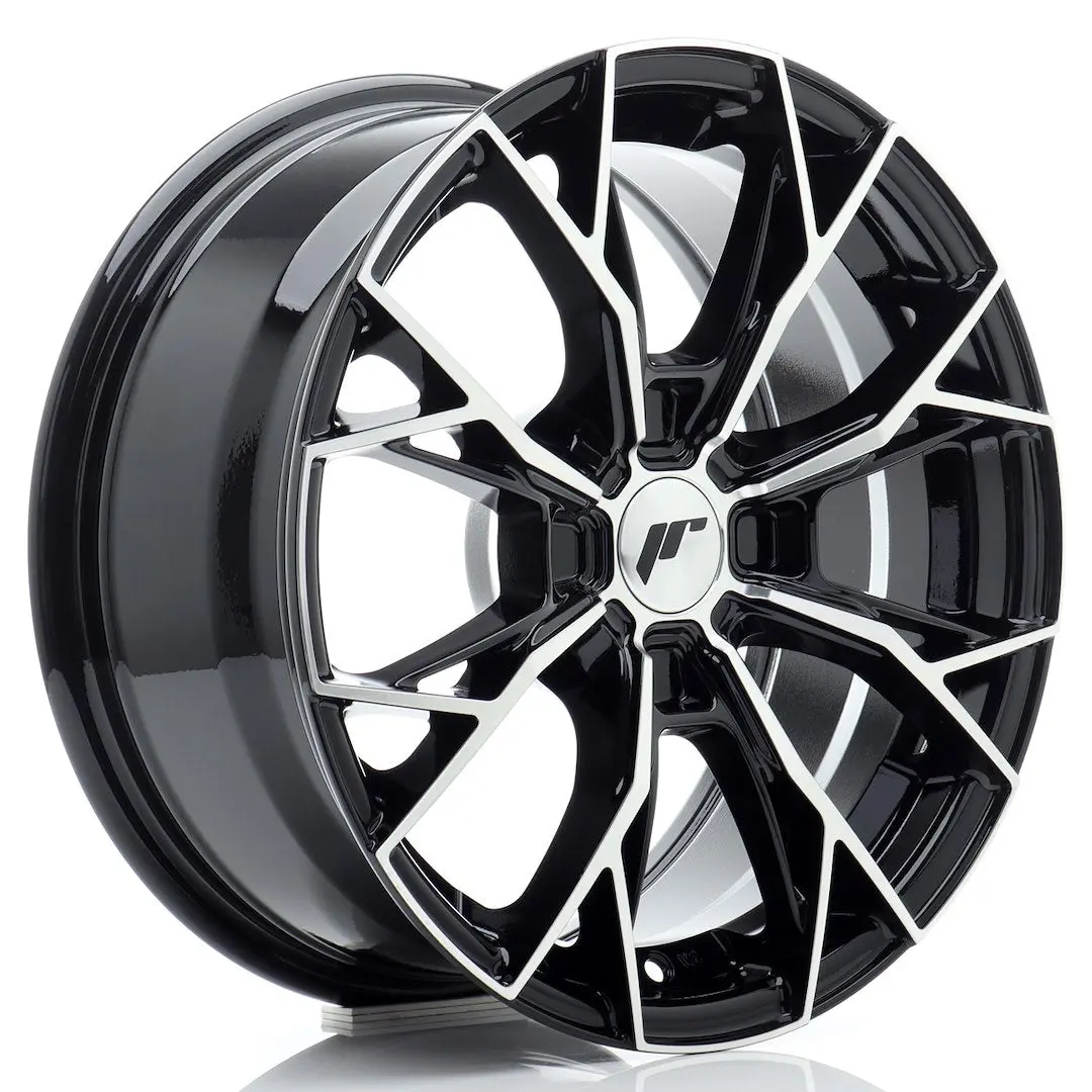 Japan Racing Wheels Jr49 Gloss Black Machined Face 16*7 1