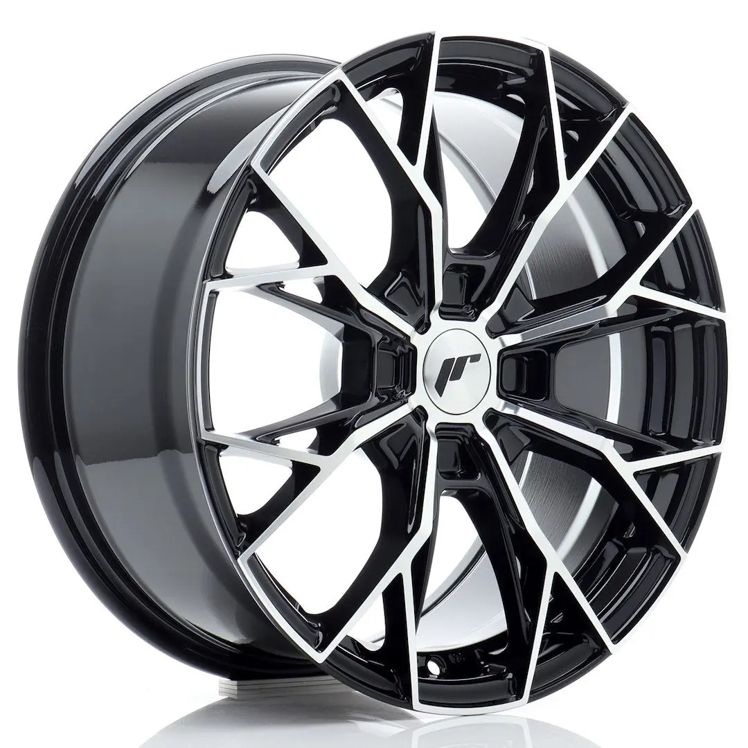 Japan Racing Wheels Jr49 Gloss Black Machined Face 17*8 1