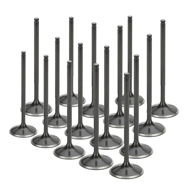 Supertech Black Nitrided Intake Valves – +1Mm Oversize, Set Of 16 For Nissan Vk56De Engine 1