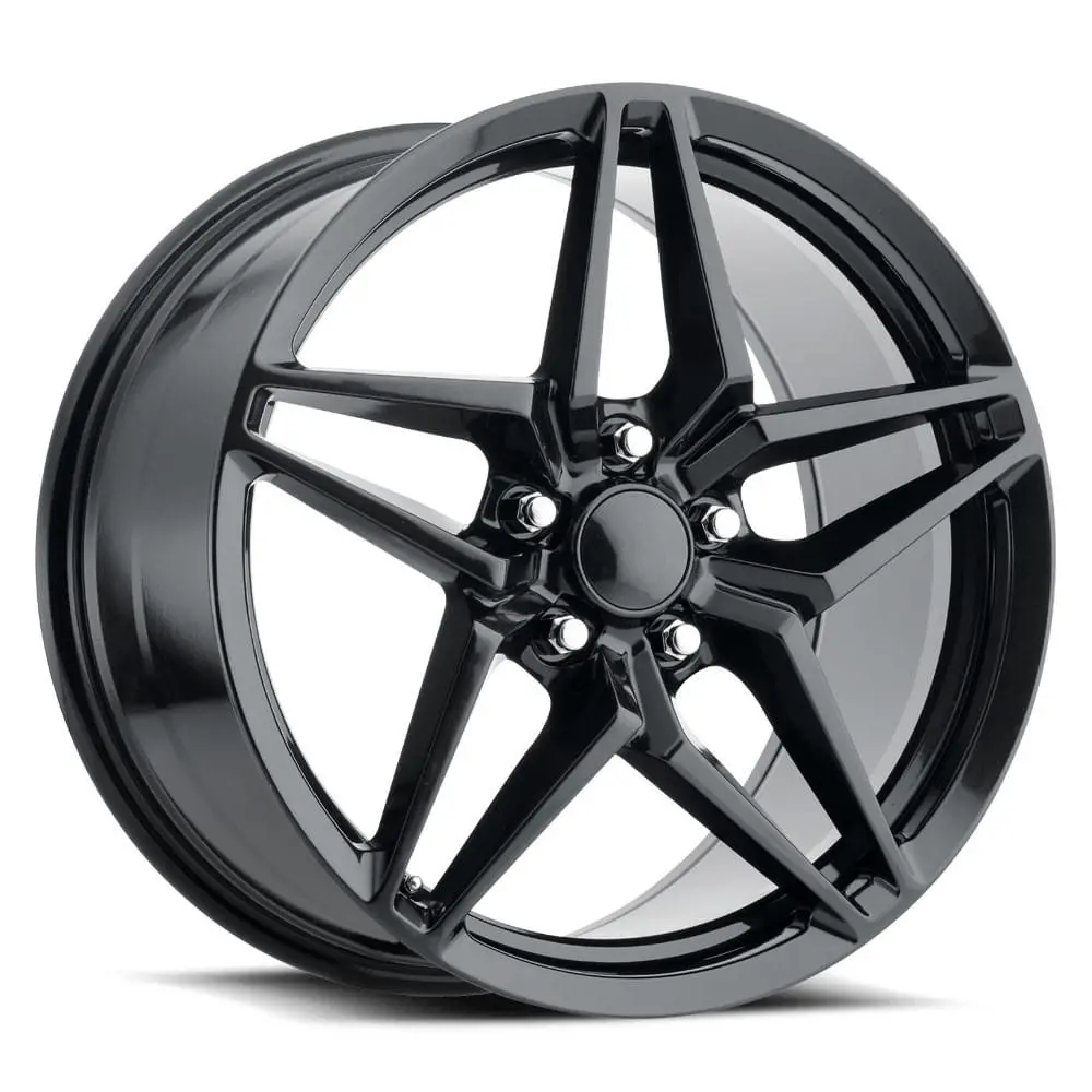 19X10 Carbon Black C7 Zr1 Style Wheels For Corvette (Fr29, 5X120.65Mm, +40 Offset) 1