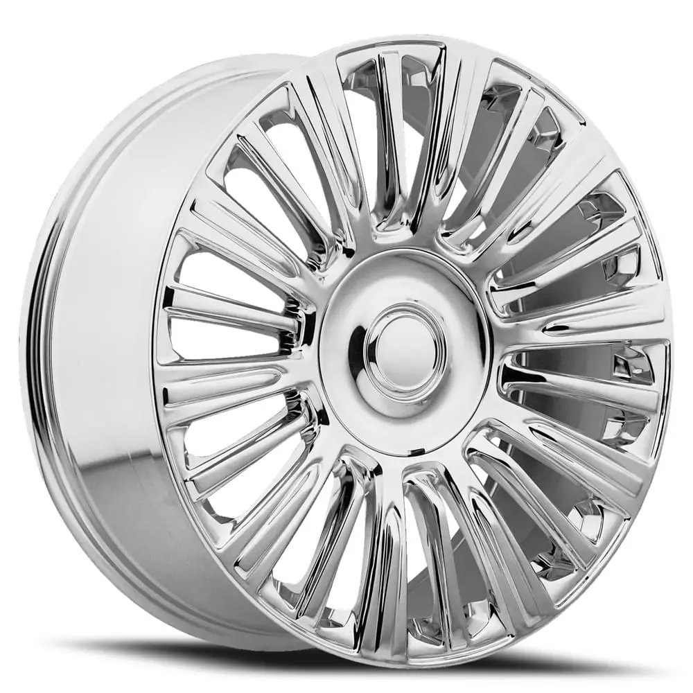 22X9 Chrome Alloy Rims For Chevy Silverado 1500 (6X5.5) | Oem09q2 Replica Wheel 1
