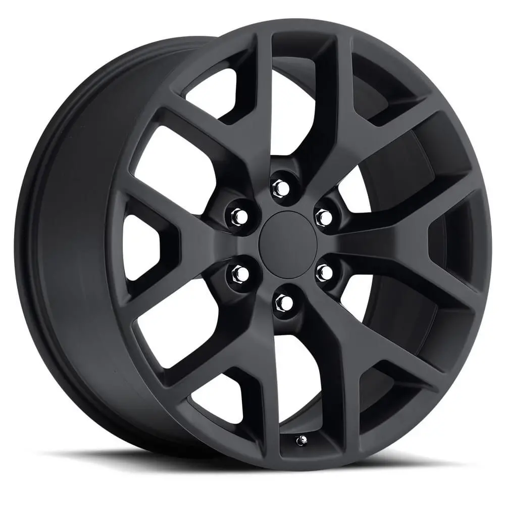 20X9 Satin Black Gmc Sierra Style Wheels (Fr44 Honeycomb, 6X139.7, +27 Offset) 1