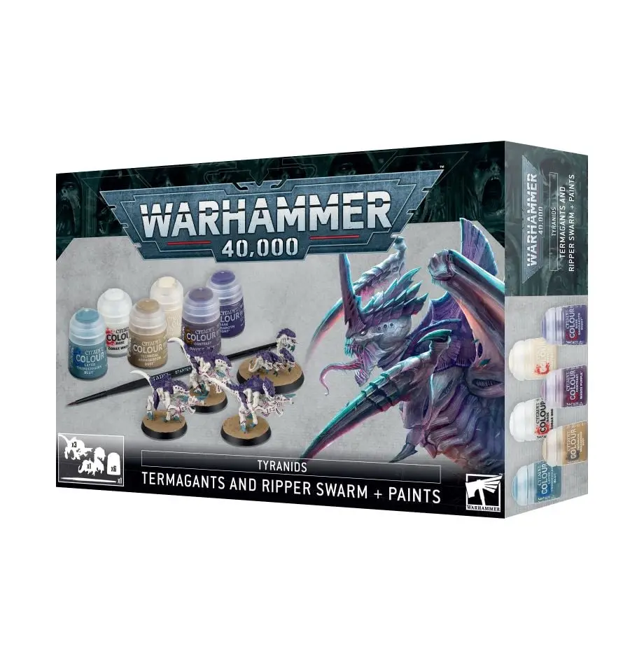 Tyranids: Termagants And Ripper Swarm + Paints Set 1