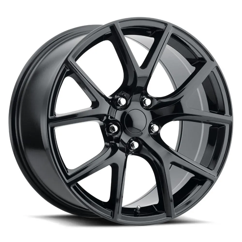 20X10 Gloss Black Jeep Trackhawk Style Wheels (Fr75, 5X127, +50 Offset) 1