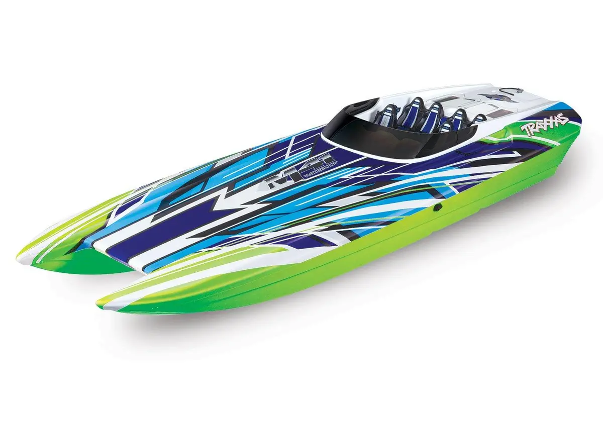 Traxxas 57046-4-Grnx Dcb M41 Widebody:  Brushless 40' Race Boat With Tqi Traxxas Link™ Ebled 2.4Ghz Radio System & Traxxas Stability Magement (Tsm)® 1