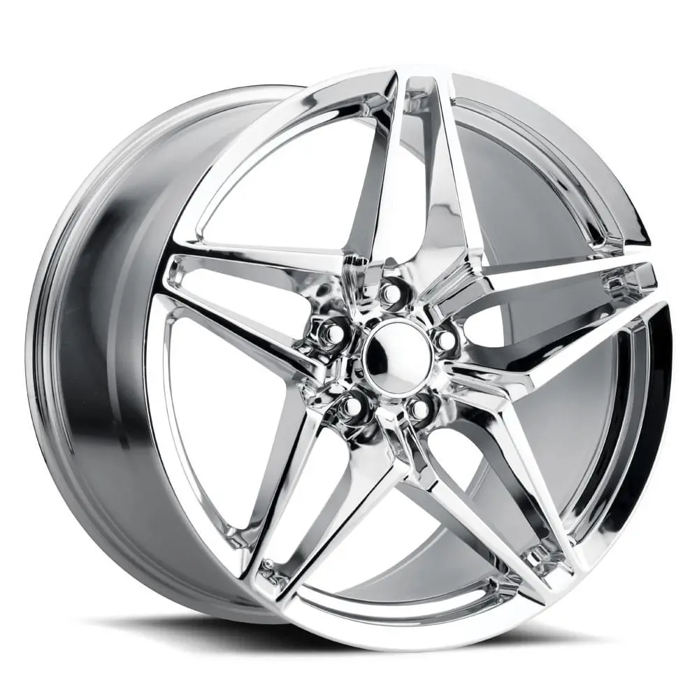 19X12 Chrome C7 Zr1 Style Wheels For Corvette (Fr29, 5X120.65Mm, +59 Offset) 1