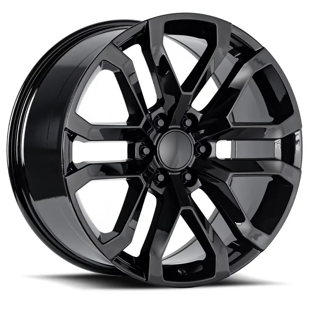 20X9 Gloss Black Gmc Denali Style Wheels (Fr95, 6X139.7, +28 Offset) 1