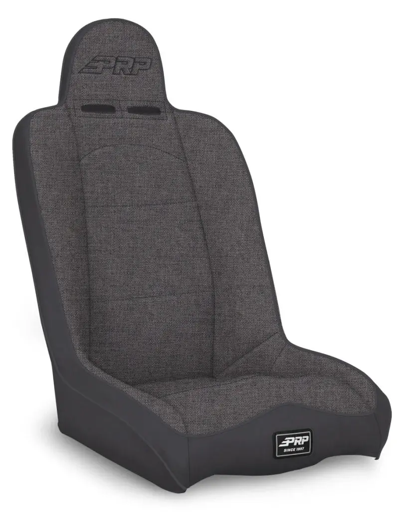 Prp Daily Driver High-Back Racing Seat – Dual Neck Slot Design, All-Gray Upholstery 1