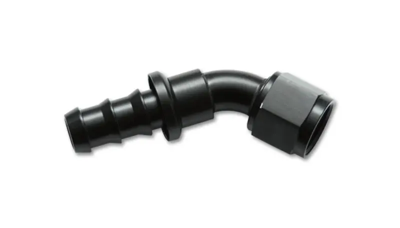 Vibrant -8An Aluminum 45-Degree Push-On Hose Fitting 1