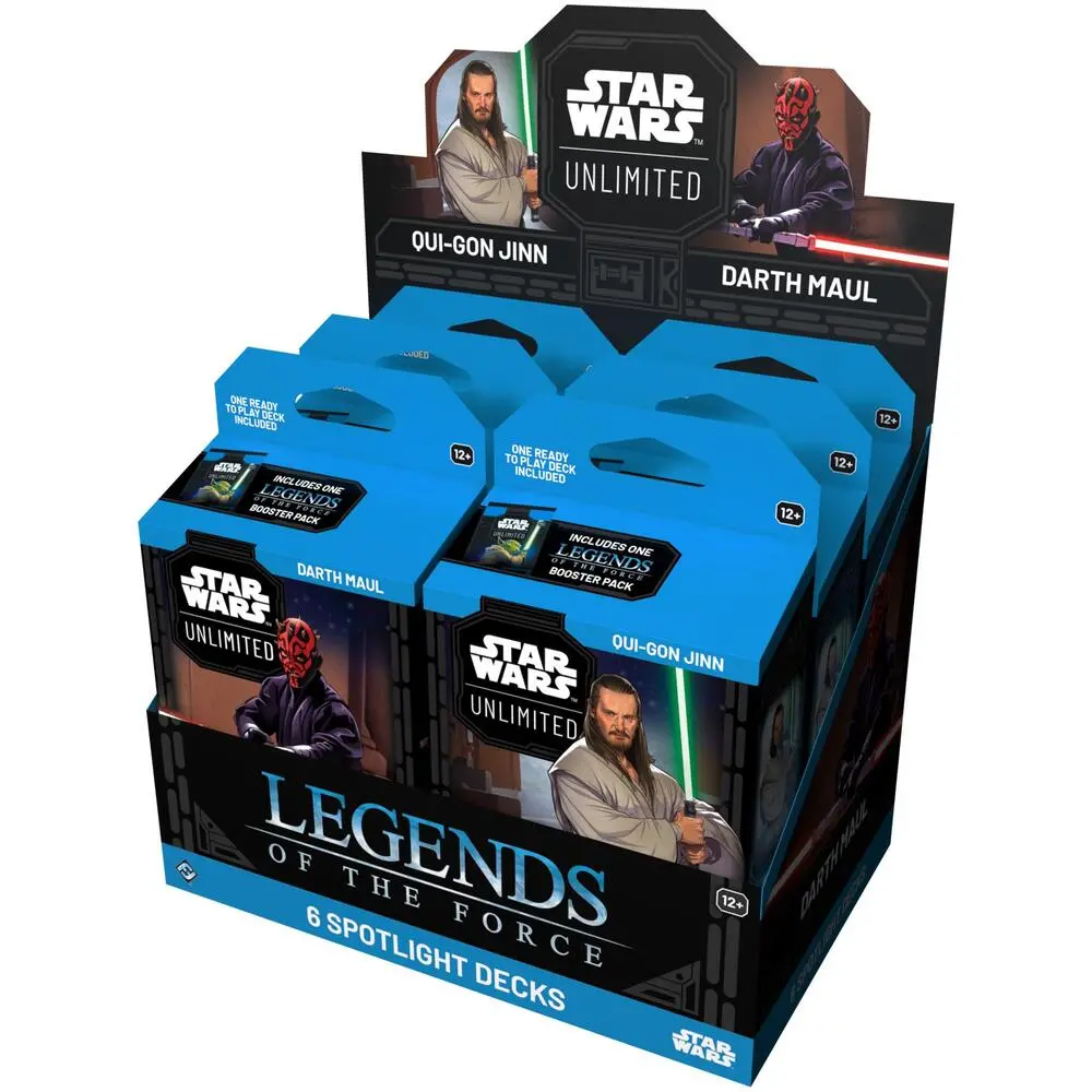 Star Wars: Unlimited - Legends Of The Force Spotlight Deck Display 1