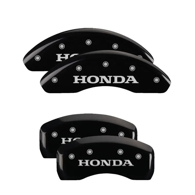 Mgp Engraved 4-Piston Caliper Covers For 2004 Honda Cr-V – Black Finish With Silver Accent Char 1