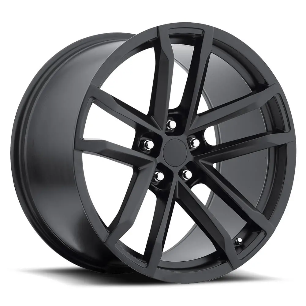 20X10 Satin Black Zl1 Camaro Style Wheels (Fr41, 5X120, +23 Offset) 1