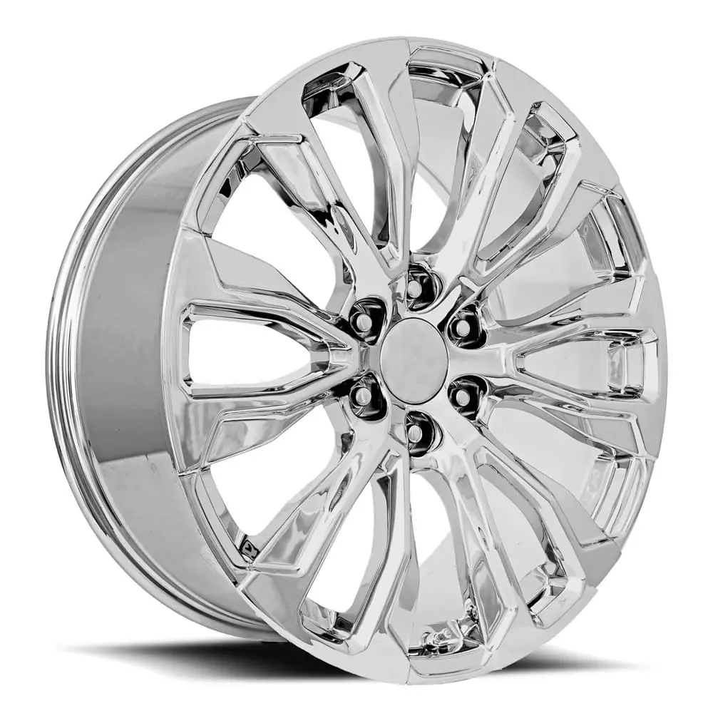 24X10 Chrome Gmc Denali Style Wheels (Fr203, 6X139.7, +31 Offset) 1