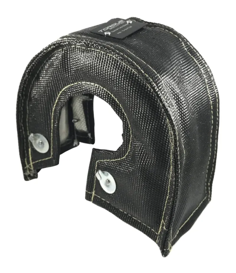 Torque Solution Black Thermal Turbo Blanket Compatible With Gt35–Gt55 Turbos 1