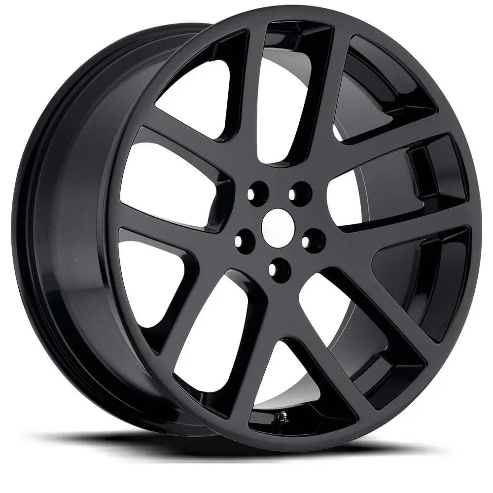 20x9 Gloss Black LX Viper-Inspired Alloy Wheels – 5x115 Bolt Pattern, +18mm Offset