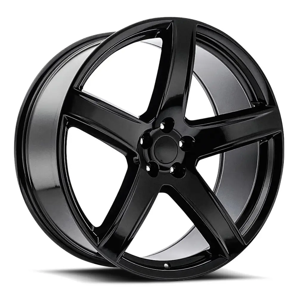 24X10 Gloss Black Hellcat Hc2 Style Wheels For Ram Truck (Fr77, 5X5.5, +25.4 Offset) 1